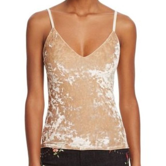 Alice + Olivia Delray Crushed Velvet Tank Sz S - Picture 1 of 10